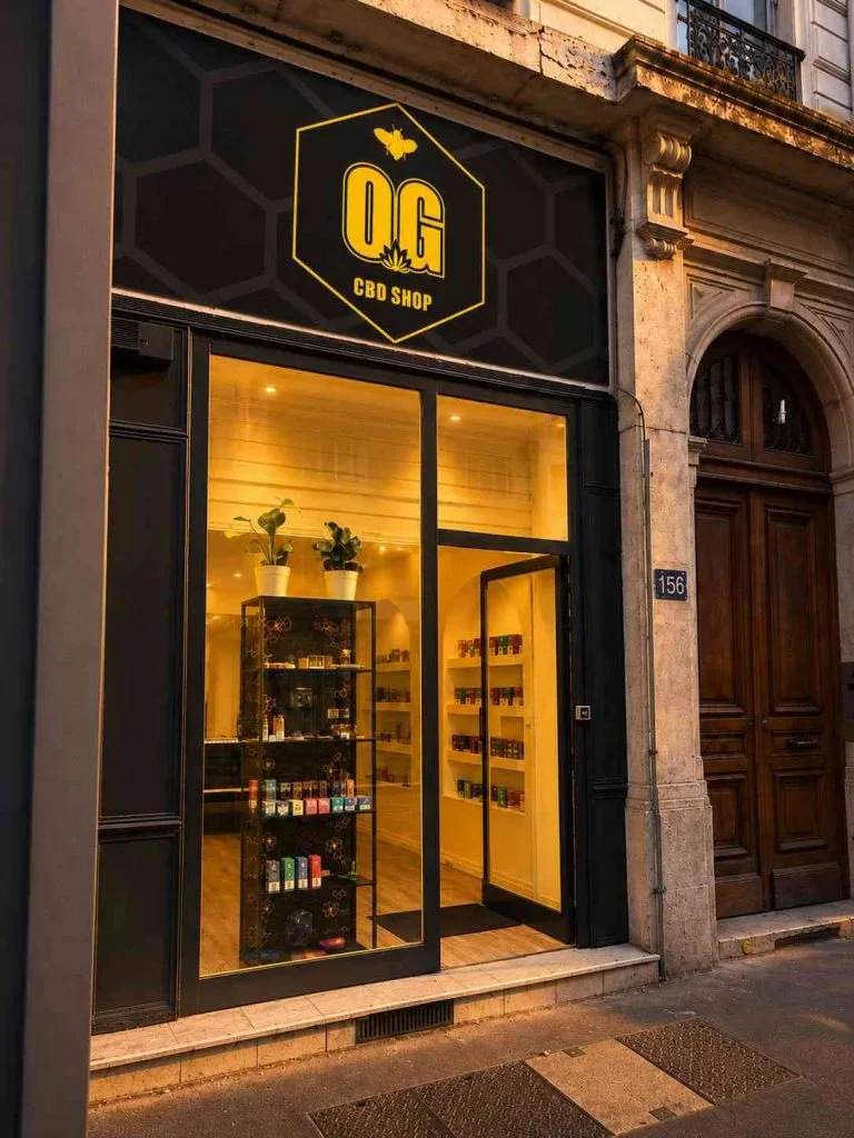 Façade de la boutique OGCBD Lyon 3