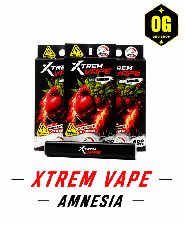 Xtrem Vape Amnesia – image principale Xtrem Vape Amnesia – puff puissante Strong Effect